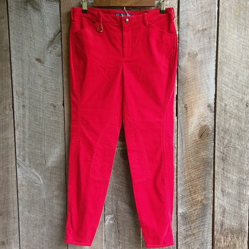 NWT Ralph Lauren Solid Red Jodhpurs 6